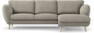 Madison Lux - 2-sits soffa med schäslong höger - Vit