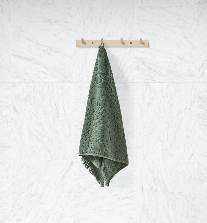Agnes - Handduk, 50x70 cm - Grön