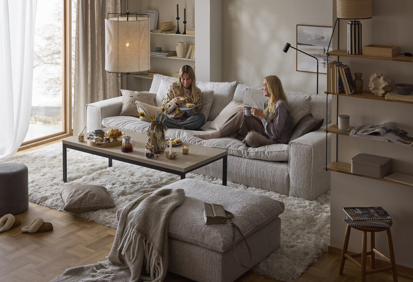 Bellora - 4-sits soffa, hel dyna - inspiration