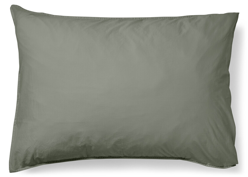 Rockport - Örngott till hotellkudde i tvättad bomull, 70x100 cm - Grön