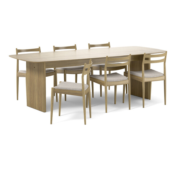 Ines - Matgrupp med 6 stolar Ines - Beige