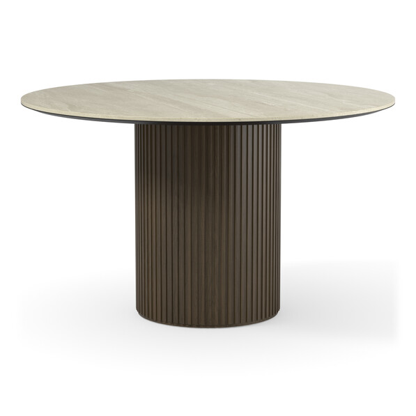 Astrid - Matbord, Ø 135 cm - Brun