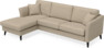 Eden - 2,5-sits soffa med schäslong - Beige