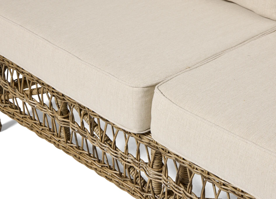 Marbella - Utegrupp med soffa, 2 fåtöljer och bord - Beige