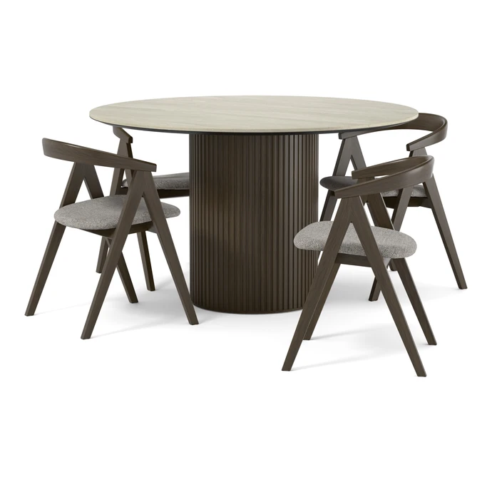 Astrid, Matgrupp med 4 stolar Arvid