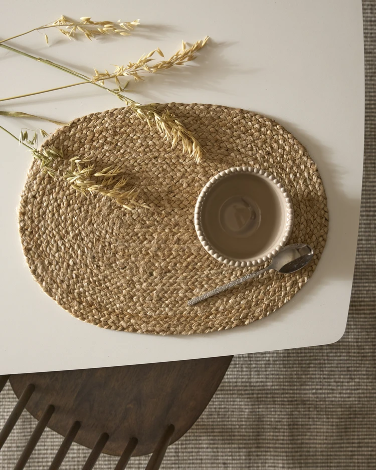 Jute - Tablett i flätad jute, B35 L48 - inspiration