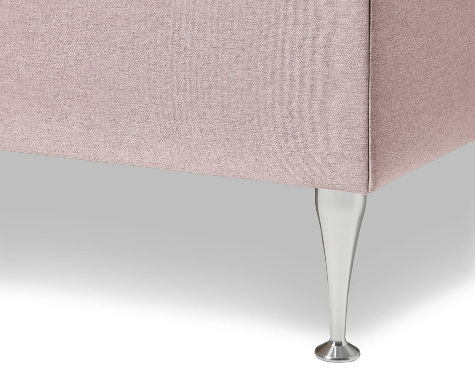 Ease - Manuellt ställbär säng med förvaring, enkelsäng 120x200 cm med bäddmadrass - Rosa