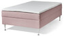 Ease - Manuellt ställbär säng med förvaring, enkelsäng 120x200 cm med bäddmadrass - Rosa