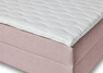 Ease - Manuellt ställbär säng med förvaring, enkelsäng 120x200 cm med bäddmadrass - Rosa