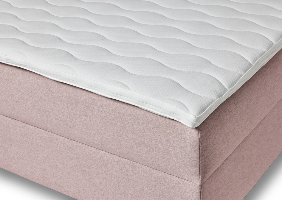 Ease - Manuellt ställbär säng med förvaring, enkelsäng 120x200 cm med bäddmadrass - Rosa
