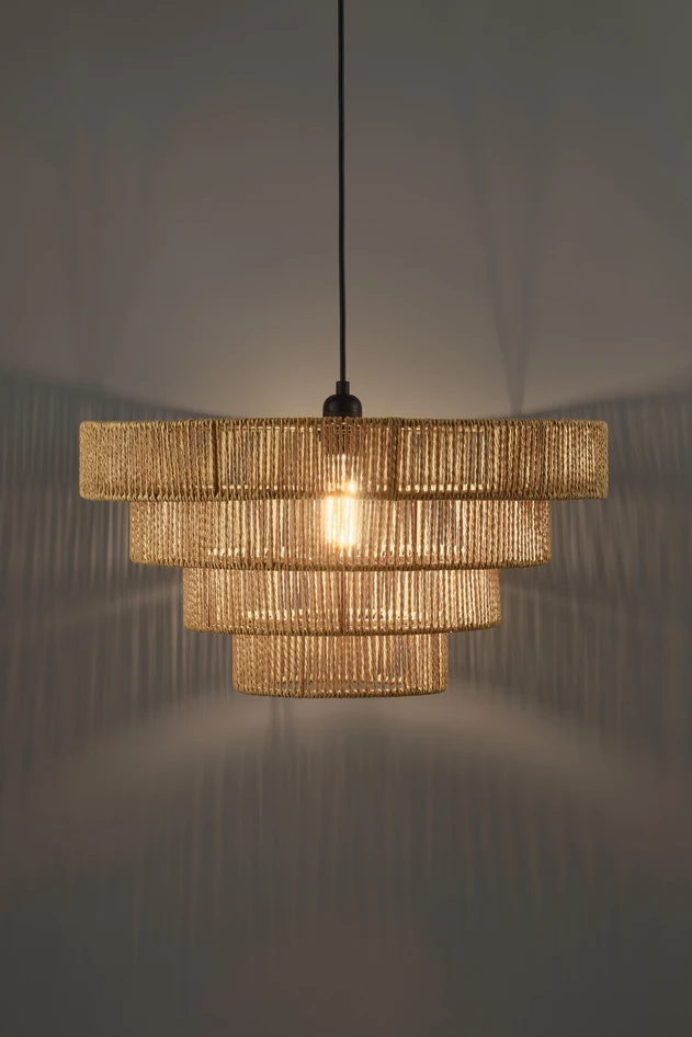 Hillevi - Taklampa H23,5 Ø50 cm - Brun