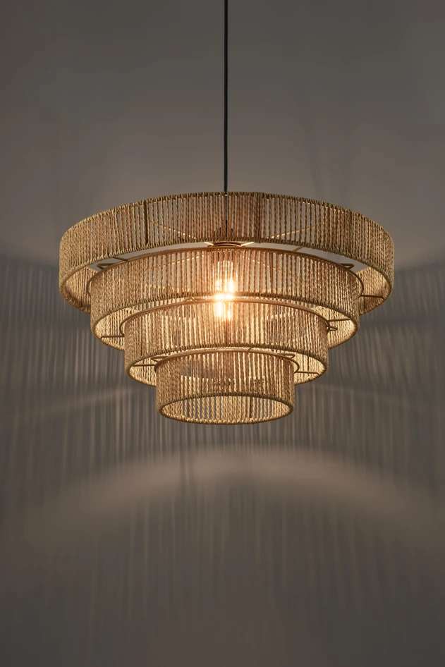 Hillevi - Taklampa H23,5 Ø50 cm - Brun