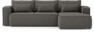 Ide - Bäddsoffa 3-sits med schäslong höger - Grå