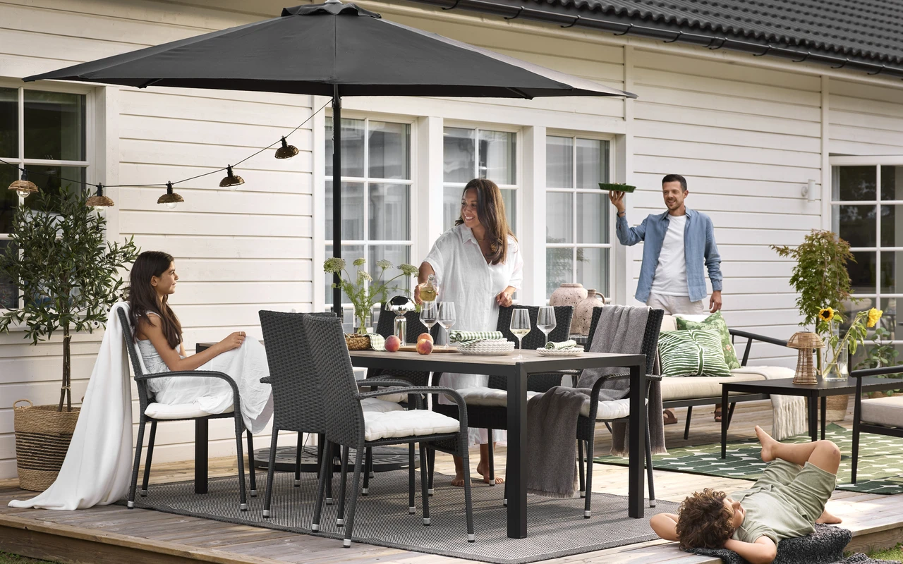 Fjällbacka - Parasoll 250x250 cm - inspiration