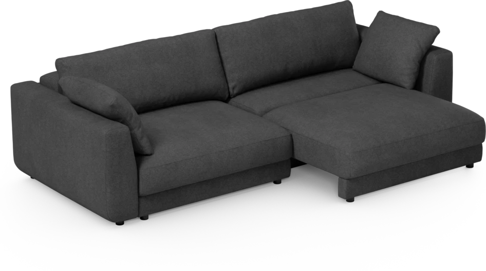 Amie - Bäddsoffa 4-sits - Svart
