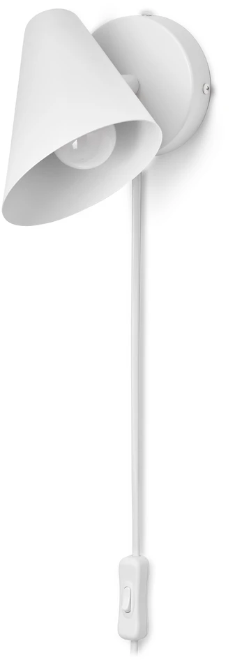 Valdemar - Vägglampa L21 B10 H13,5 cm - Vit