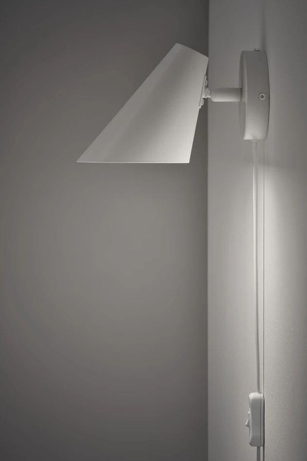 Valdemar - Vägglampa L21 B10 H13,5 cm - Vit
