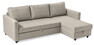 Skaftö - Bäddsoffa 3-sits med flyttbar schäslong - Beige