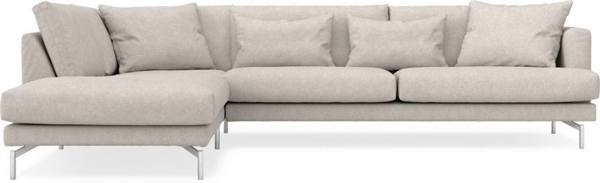 Harper - 3-sits soffa med divan vänster - Grå