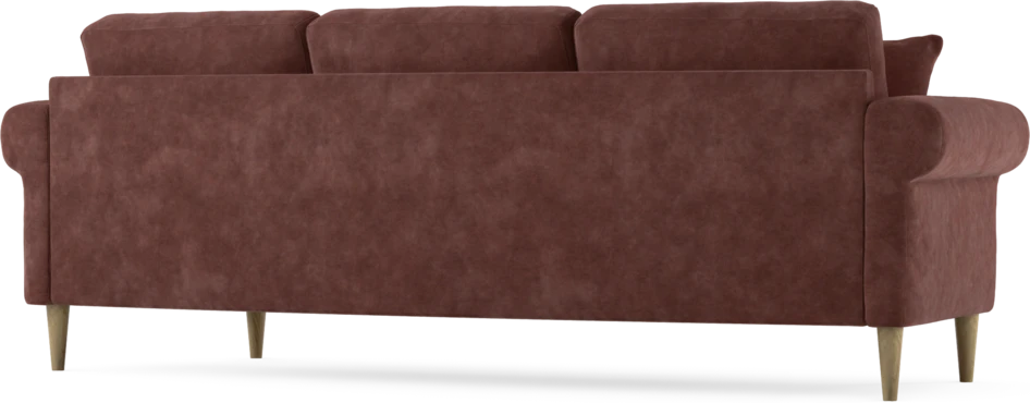 Eden - 3-sits soffa svängd - Röd