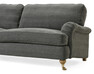 Oxford Delux - 3-sits soffa, fast klädsel - Grå