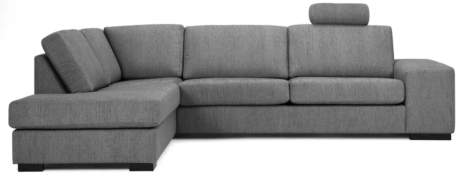 Sit Down - 3-sits soffa med divan vänster - Grå