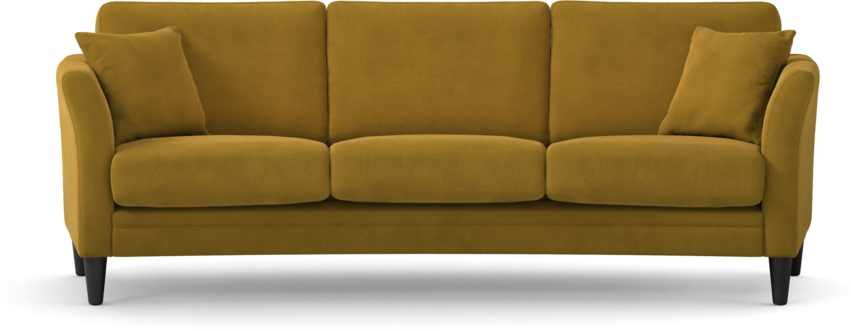 Eden - 3-sits soffa svängd - Gul