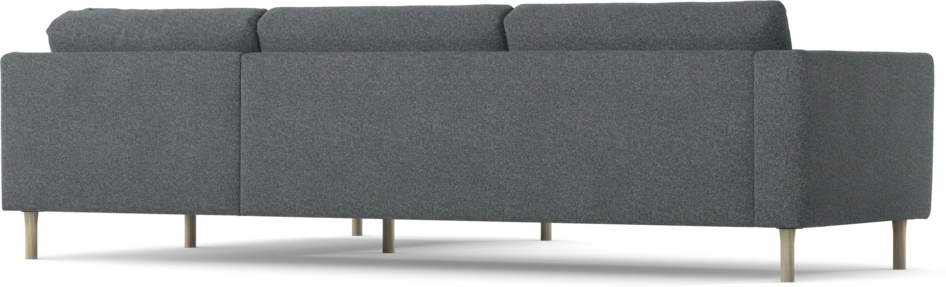 Willow - 3-sits soffa med divan höger, fast klädsel - Blå