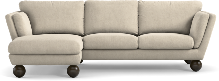 Madison Lux - 2-sits soffa med schäslong vänster - Beige