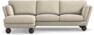 Madison Lux - 2-sits soffa med schäslong vänster - Beige