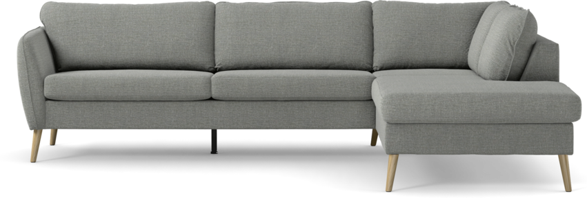 County - 2,5-sits soffa med divan höger - Grå