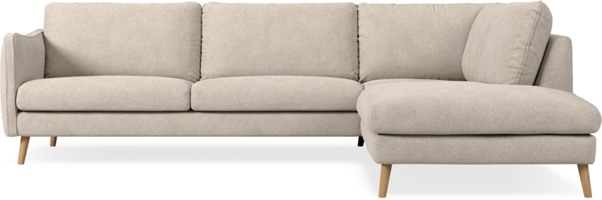 Madison Lux - 3-sits soffa med divan höger - Vit