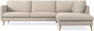 Madison Lux - 3-sits soffa med divan höger - Vit