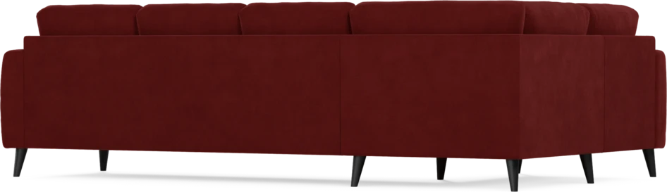 Eden - Hörnsoffa, 1+3-sits - Röd