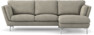 Madison Lux - 2-sits soffa med schäslong höger - Vit