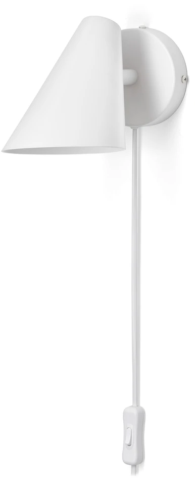Valdemar - Vägglampa L21 B10 H13,5 cm - Vit
