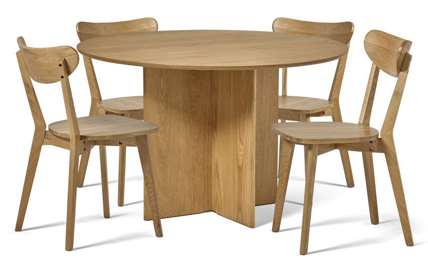 Cross - Matgrupp med 4 stolar Ludvig - Beige