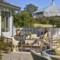 Marbella - Utegrupp med soffa, 2 fåtöljer och bord - inspiration