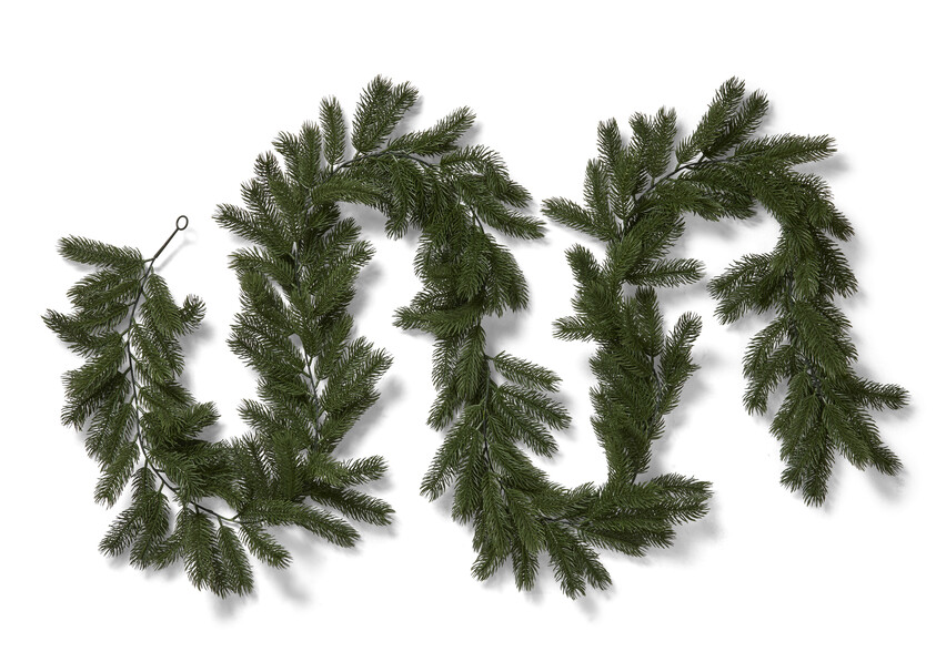 Granris - Girlang, L 300 B 15 cm - Grön