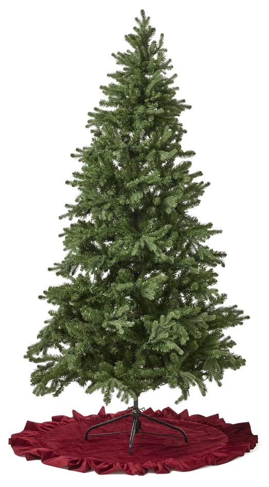 Gabrielle - Julgransmatta, Ø 120 cm - Röd