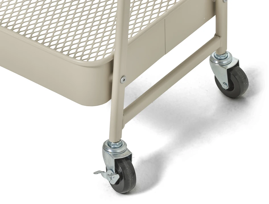 Rollo - Rullvagn med 3 hyllplan, utomhuslack - Beige