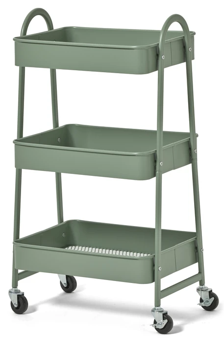 Rollo, Rullvagn med 3 hyllplan, utomhuslack