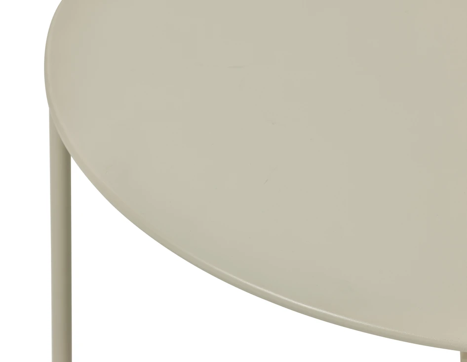 Tofta - Utesoffbord, Ø 70 cm - Beige