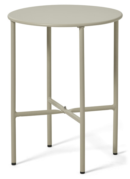 Tofta - Utesoffbord, Ø 40 cm - Beige