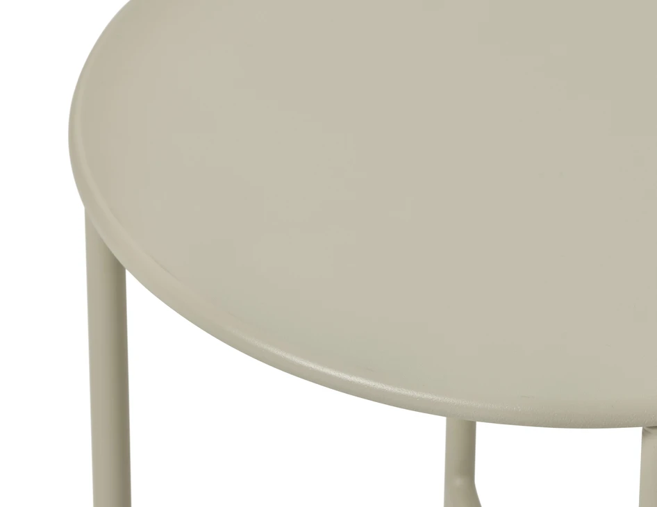 Tofta - Utesoffbord, Ø 40 cm - Beige
