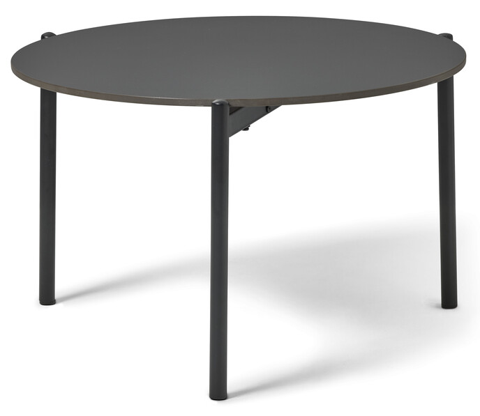 Domino - Utesoffbord, Ø 60 H 38 cm - Svart