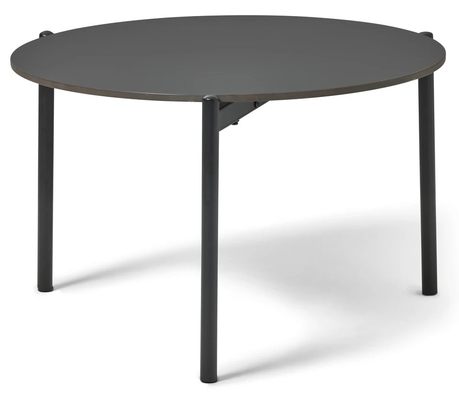 Domino - Utesoffbord, Ø 60 H 38 cm - Svart