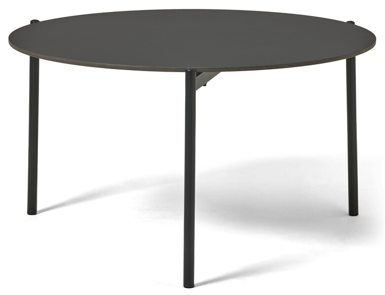 Domino - Utesoffbord, Ø 80 H 45 cm - Svart