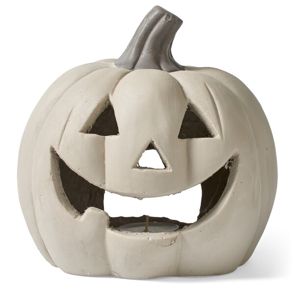 Pumpa - Ljuslykta, H23 Ø23 cm - Beige