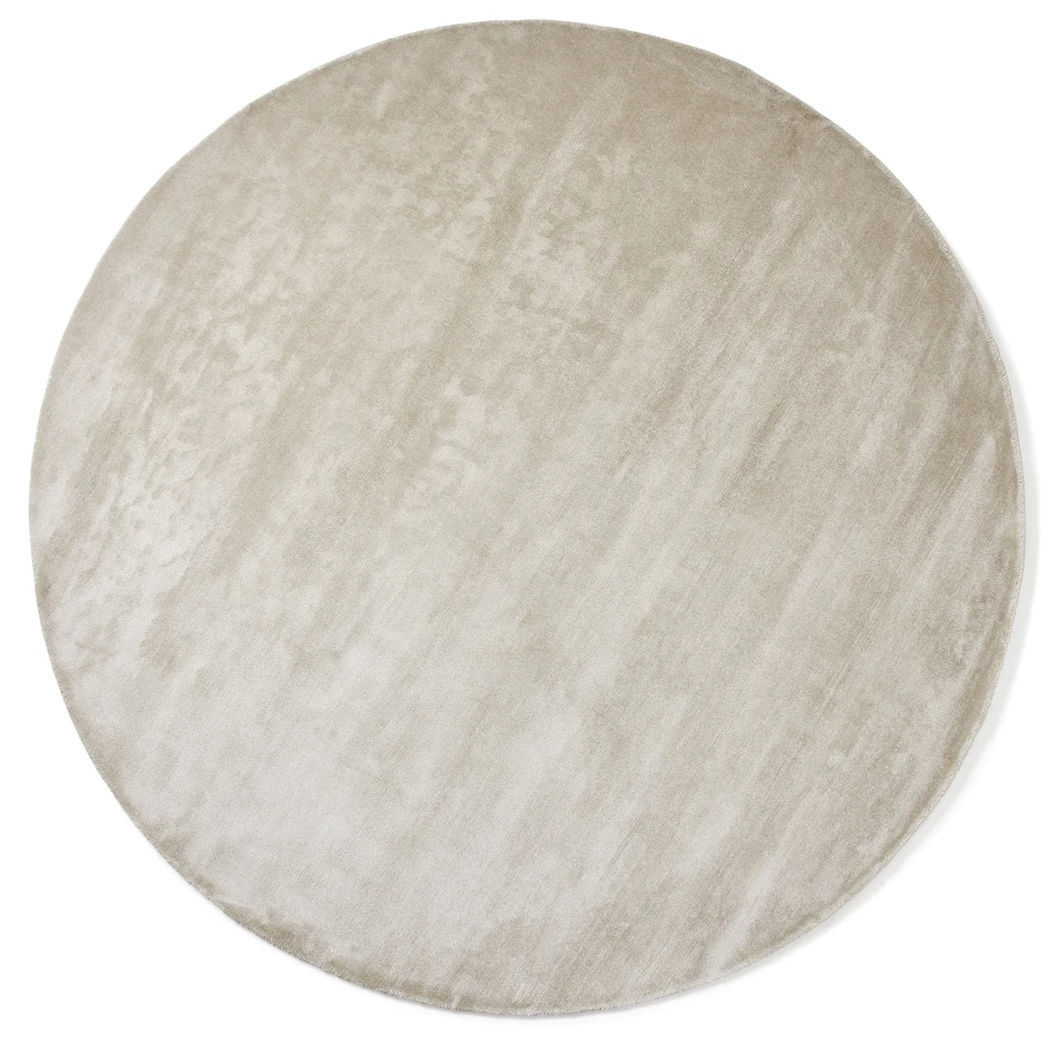 Calma - Handvävd matta, Ø250 cm - Beige